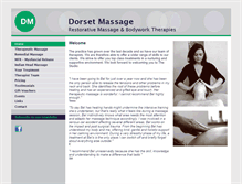 Tablet Screenshot of dorsetmassage.co.uk